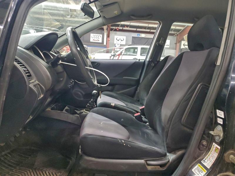 JHMGD37448S065655 - 2008 HONDA FIT შავი ფოტო 7