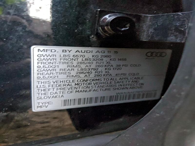 WA1VAAF79HD004706 - 2017 AUDI Q7 PRESTIGE 黑色 照片 13