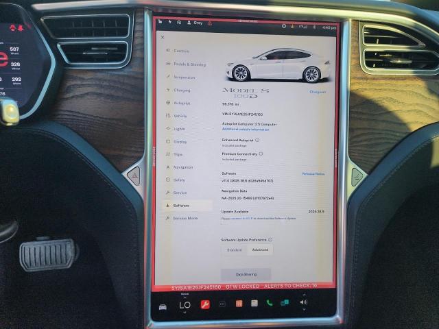 5YJSA1E25JF245160 - 2018 TESLA MODEL S Белый фото 9