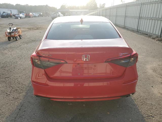 2HGFE2F55RH508064 - 2024 HONDA CIVIC SPORT RED photo 6