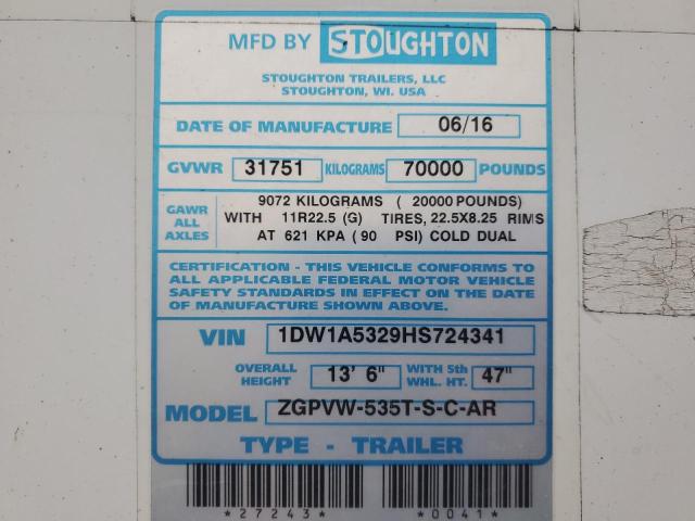 1DW1A5329HS724341 - 2017 UTILITY TRAILER 白色 照片 10