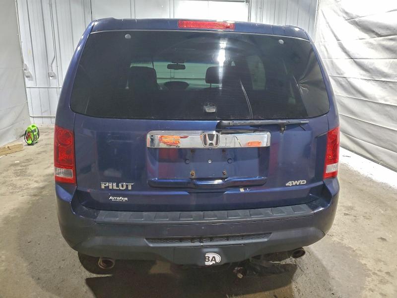 5FNYF4H51DB060370 - 2013 HONDA PILOT EXL ლურჯი ფოტო 6