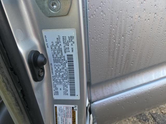 JTEBU14R940045712 - 2004 TOYOTA 4RUNNER SR5 银色 照片 10
