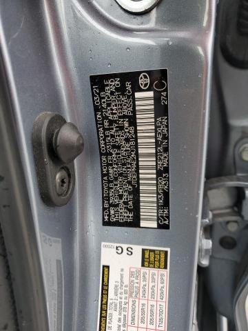 JTDEPMAE2MJ181248 - 2021 TOYOTA COROLLA LE 蓝色 照片 13