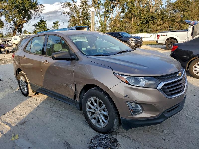 2GNAXHEV3J6345025 - 2018 CHEVROLET EQUINOX LS 棕色 照片 4