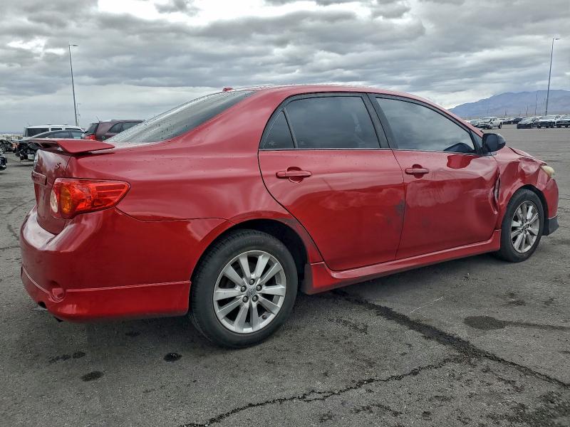 1NXBU4EE3AZ221848 - 2010 TOYOTA COROLLA BASE წითელი ფოტო 3