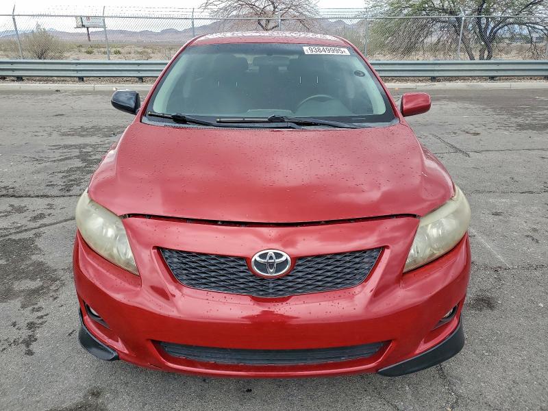 1NXBU4EE3AZ221848 - 2010 TOYOTA COROLLA BASE წითელი ფოტო 5