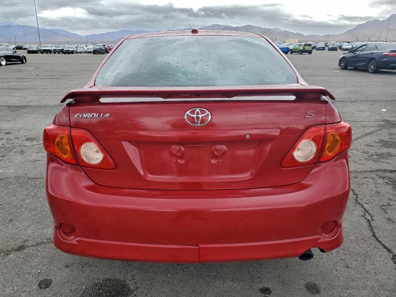 1NXBU4EE3AZ221848 - 2010 TOYOTA COROLLA BASE წითელი ფოტო 6