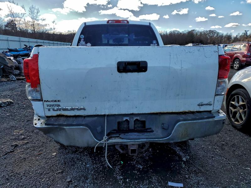 5TFUY5F10AX133745 - 2010 TOYOTA TUNDRA DOUBLE CAB SR5 WHITE photo 6