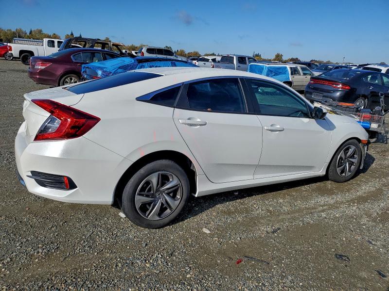 19XFC2F69LE211055 - 2020 HONDA CIVIC LX WHITE photo 3