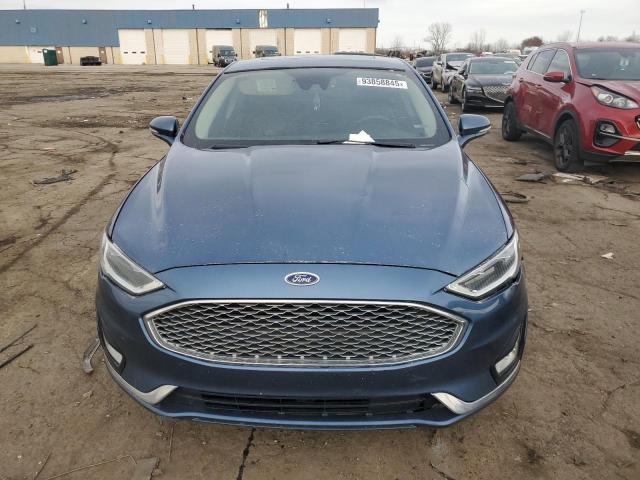3FA6P0D9XKR120895 - 2019 FORD FUSION TITANIUM Көк фото 5