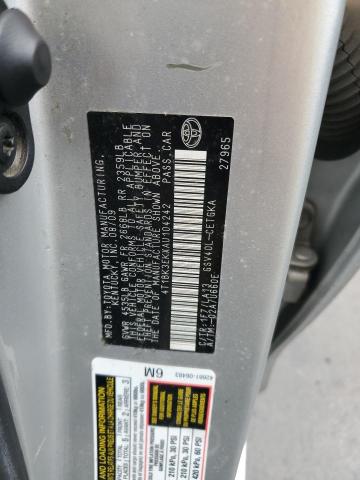 4T1BK3EKXAU104242 - 2010 TOYOTA CAMRY SE SILVER photo 12