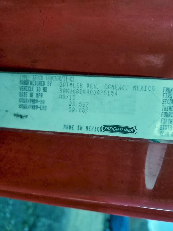 3AKJGBDV4GDGX5154 - 2016 FREIGHTLINER CASCADIA 1 Qırmızı foto 10