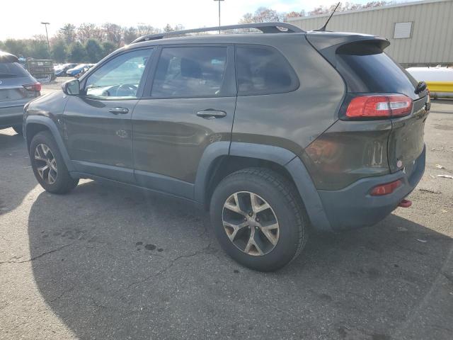 1C4PJMBB1EW245847 - 2014 JEEP CHEROKEE TRAILHAWK GREEN photo 2