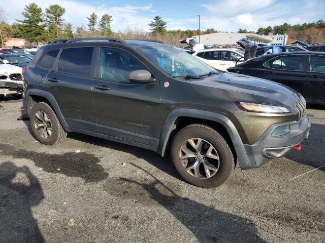 1C4PJMBB1EW245847 - 2014 JEEP CHEROKEE TRAILHAWK GREEN photo 4