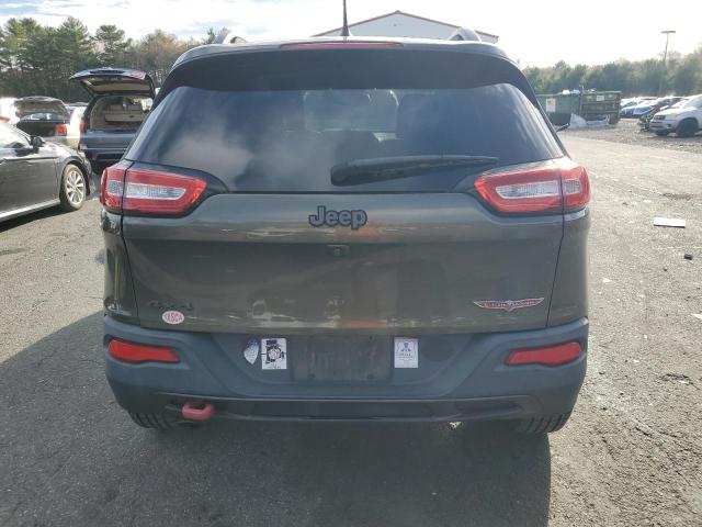 1C4PJMBB1EW245847 - 2014 JEEP CHEROKEE TRAILHAWK GREEN photo 6