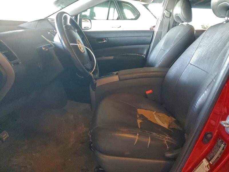 JTDKB20U987754406 - 2008 TOYOTA PRIUS BURGUNDY photo 7