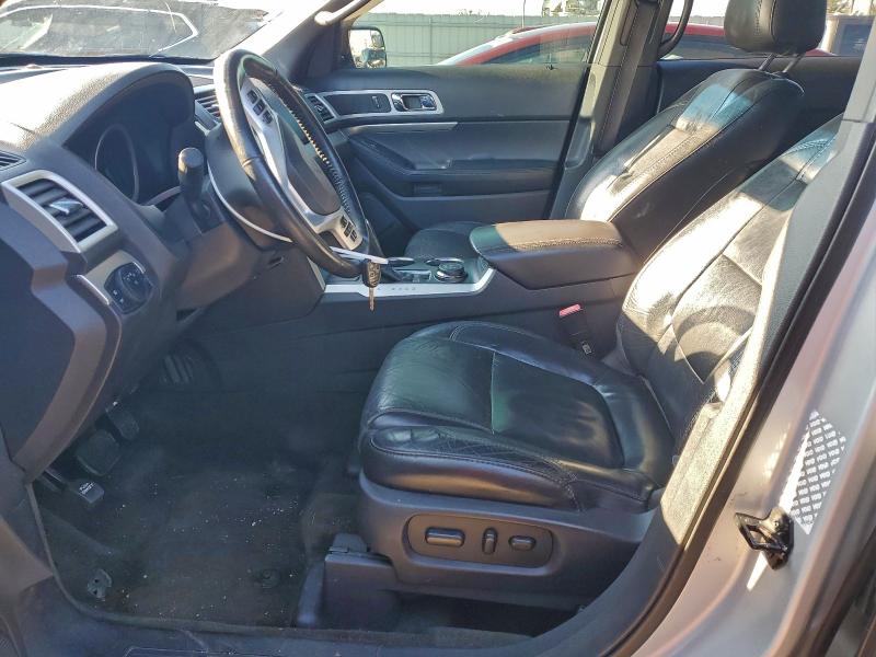 1FM5K8D88DGC15424 - 2013 FORD EXPLORER XLT SILVER photo 7