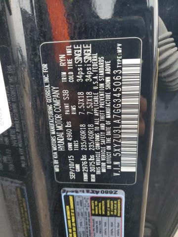 5XYZU3LA7GG345063 - 2016 HYUNDAI SANTA FE S Qara foto 13