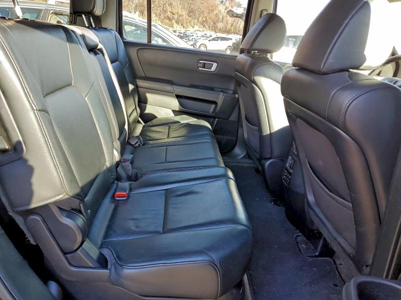 5FNYF4H60DB066783 - 2013 HONDA PILOT EXL BURGUNDY photo 11