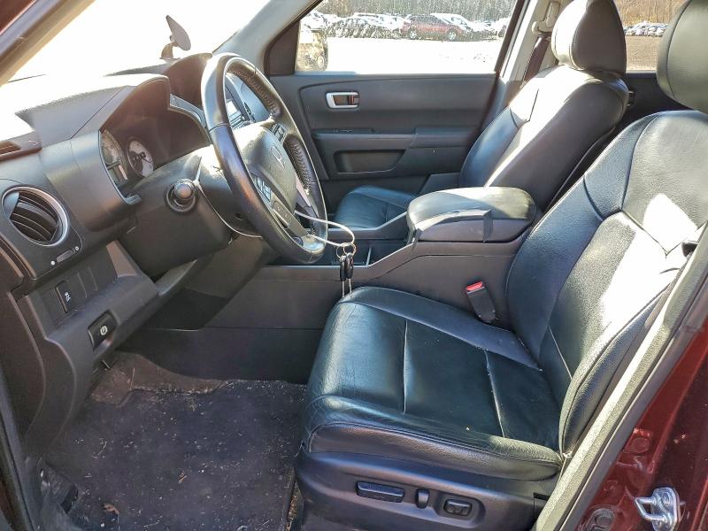 5FNYF4H60DB066783 - 2013 HONDA PILOT EXL BURGUNDY photo 7