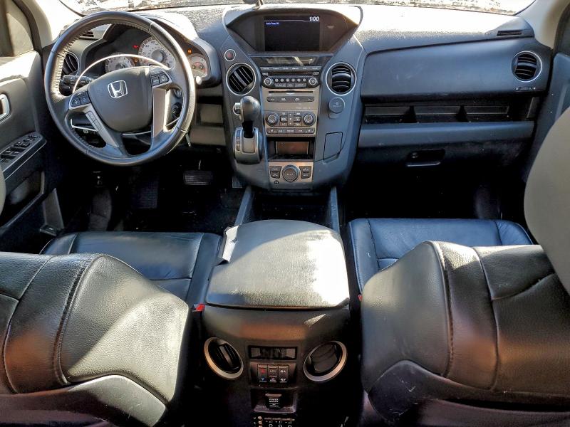 5FNYF4H60DB066783 - 2013 HONDA PILOT EXL BURGUNDY photo 8