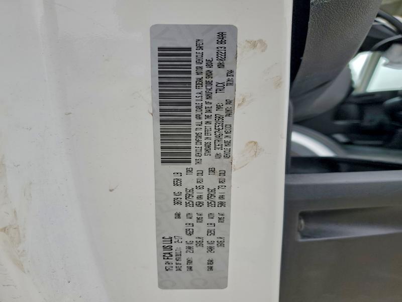3C6TRVAG7HE531587 - 2017 RAM PROMASTER 1500 STANDARD WHITE photo 13