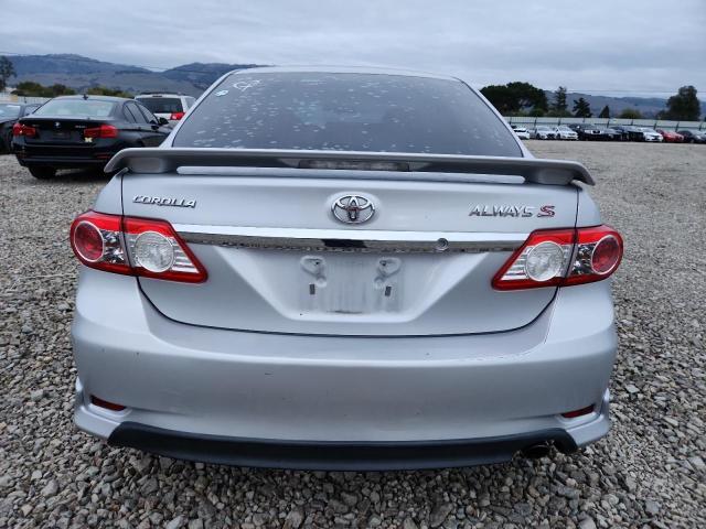 2T1BU4EE3DC966783 - 2013 TOYOTA COROLLA BASE Արծաթագույն լուսանկար 6