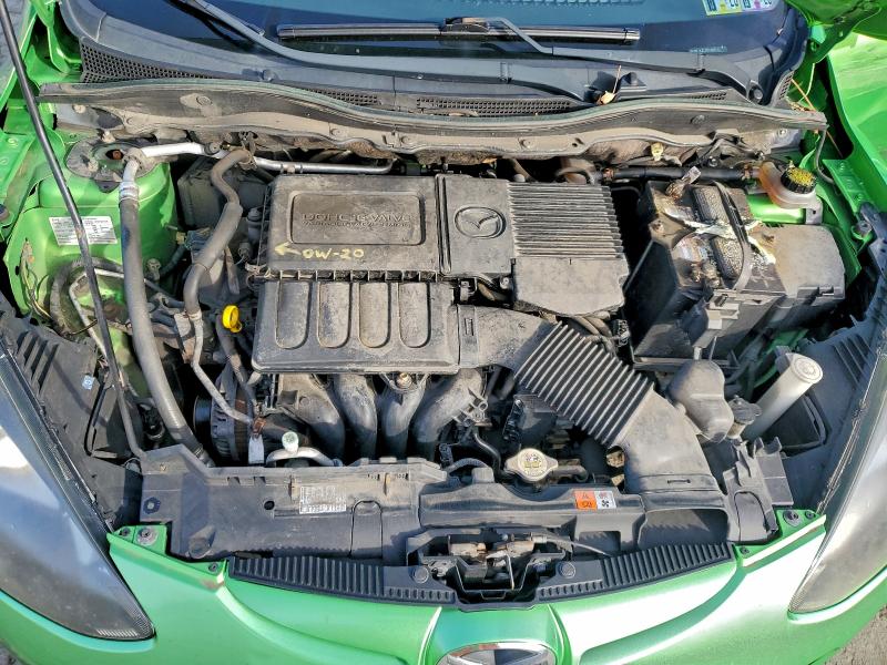 JM1DE1KZ1C0136310 - 2012 MAZDA MAZDA2 მწვანე ფოტო 11