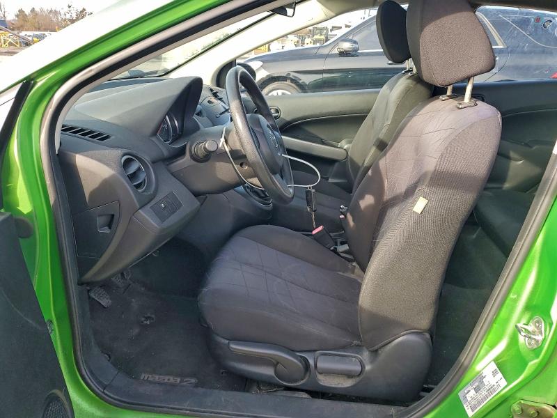 JM1DE1KZ1C0136310 - 2012 MAZDA MAZDA2 მწვანე ფოტო 7