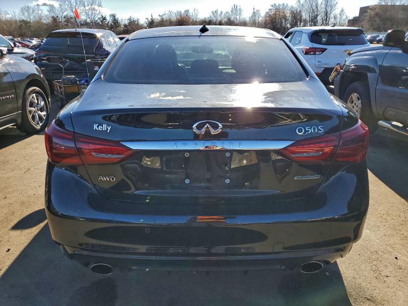 JN1EV7AR3KM591498 - 2019 INFINITI Q50 LUXE BLACK photo 6