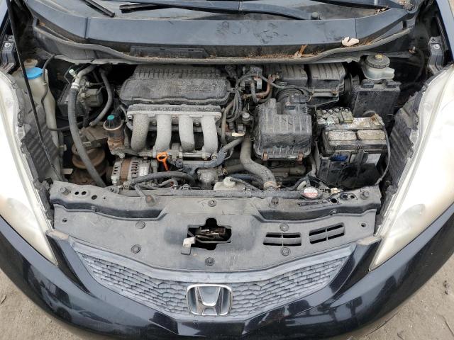 JHMGE8H44AS003185 - 2010 HONDA FIT SPORT BLACK photo 11
