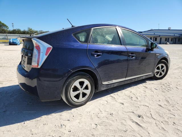 JTDKN3DU1D0352356 - 2013 TOYOTA PRIUS ლურჯი ფოტო 3