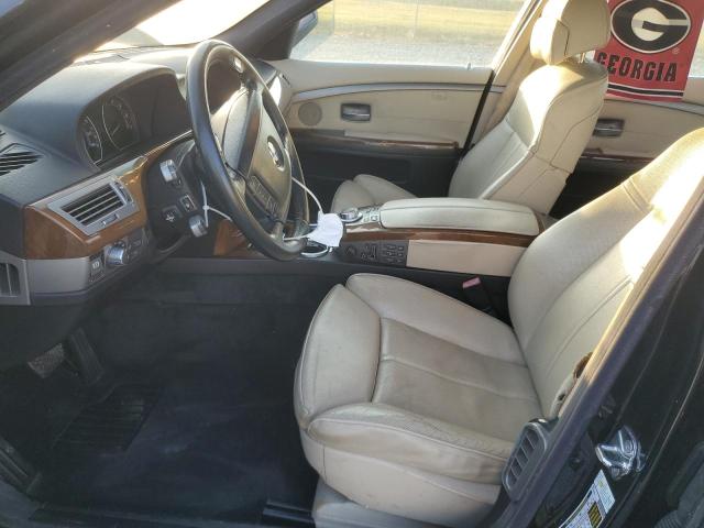 WBAHL83547DT07929 - 2007 BMW 750 I შავი ფოტო 7