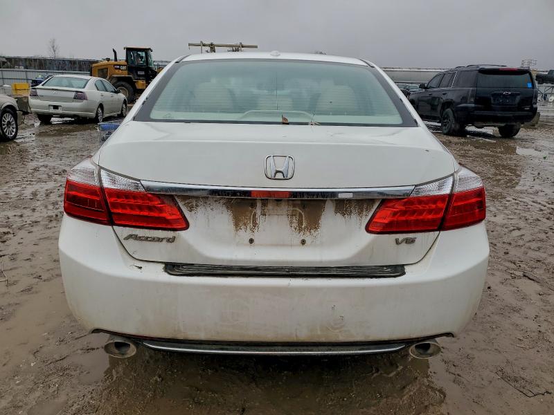 1HGCR3F88DA034951 - 2013 HONDA ACCORD EXL WHITE photo 6