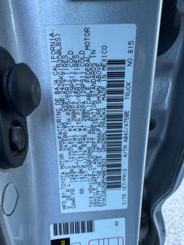 3TMJU62N05M007023 - 2005 TOYOTA TACOMA DOUBLE CAB PRERUNNER SILVER photo 10