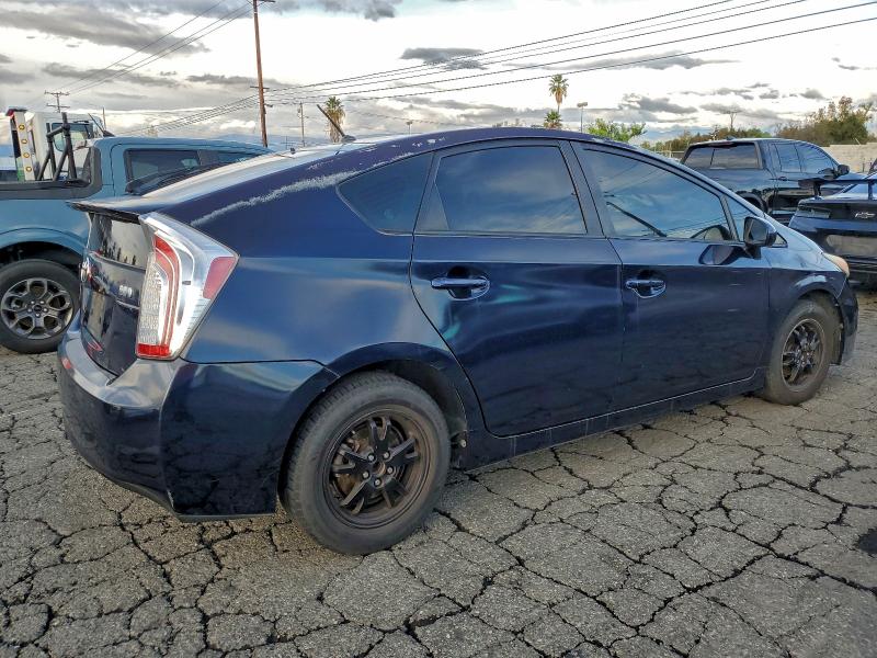 JTDKN3DU8D0338681 - 2013 TOYOTA PRIUS BLUE photo 3