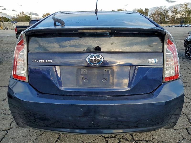 JTDKN3DU8D0338681 - 2013 TOYOTA PRIUS BLUE photo 6