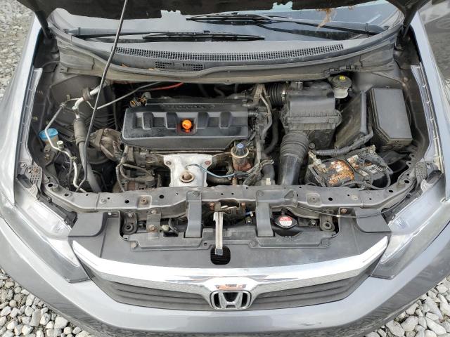 19XFB2F53CE042998 - 2012 HONDA CIVIC LX GRAY photo 11