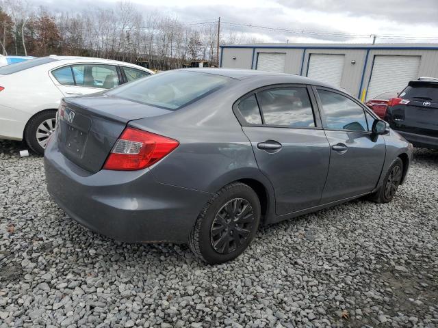 19XFB2F53CE042998 - 2012 HONDA CIVIC LX GRAY photo 3