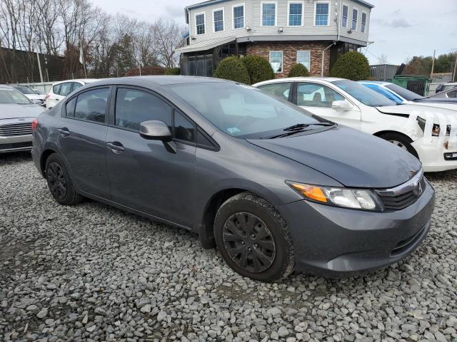 19XFB2F53CE042998 - 2012 HONDA CIVIC LX GRAY photo 4