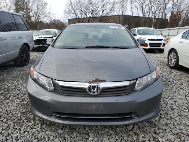 19XFB2F53CE042998 - 2012 HONDA CIVIC LX GRAY photo 5