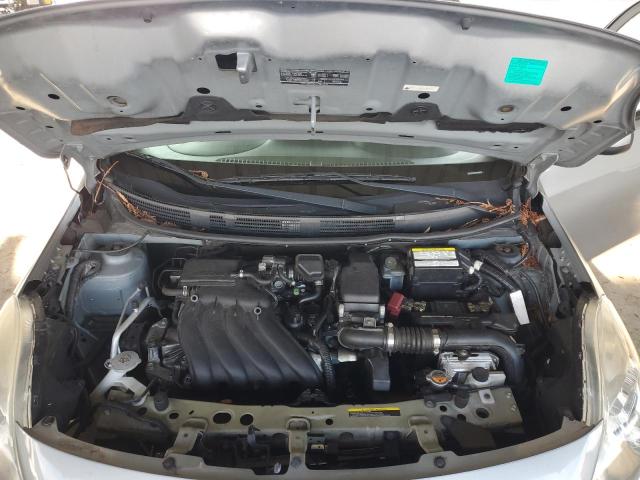 3N1CN7AP6DL848379 - 2013 NISSAN VERSA S GRAY photo 11