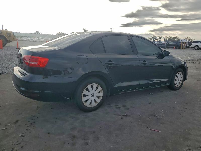 3VW2K7AJ0FM316259 - 2015 VOLKSWAGEN JETTA BASE BLACK photo 3