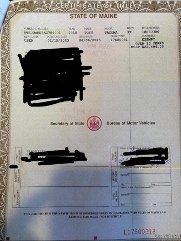 5TEUU4EN6AZ706991 - 2010 TOYOTA TACOMA ACCESS CAB Rojo foto 10