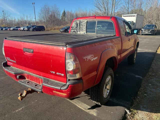 5TEUU4EN6AZ706991 - 2010 TOYOTA TACOMA ACCESS CAB Rojo foto 4