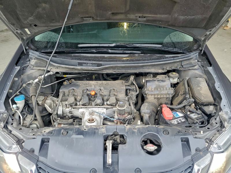 2HGFB2F59DH567846 - 2013 HONDA CIVIC LX Մոխրագույն լուսանկար 11