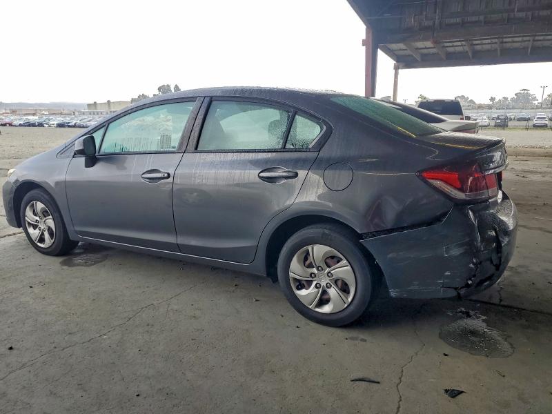 2HGFB2F59DH567846 - 2013 HONDA CIVIC LX Մոխրագույն լուսանկար 2