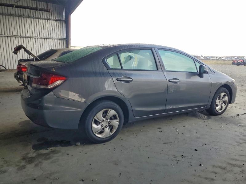 2HGFB2F59DH567846 - 2013 HONDA CIVIC LX Մոխրագույն լուսանկար 3