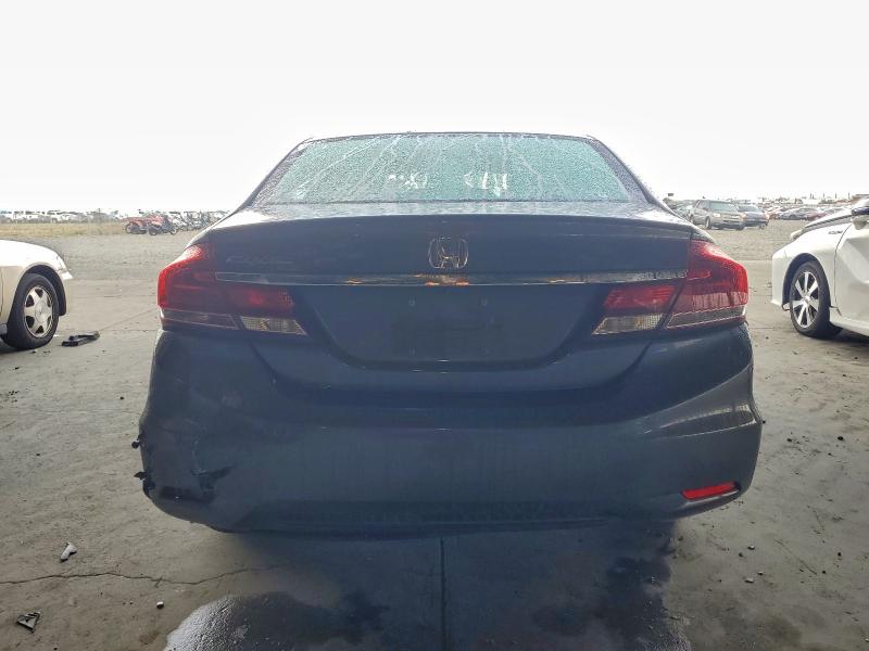 2HGFB2F59DH567846 - 2013 HONDA CIVIC LX Մոխրագույն լուսանկար 6
